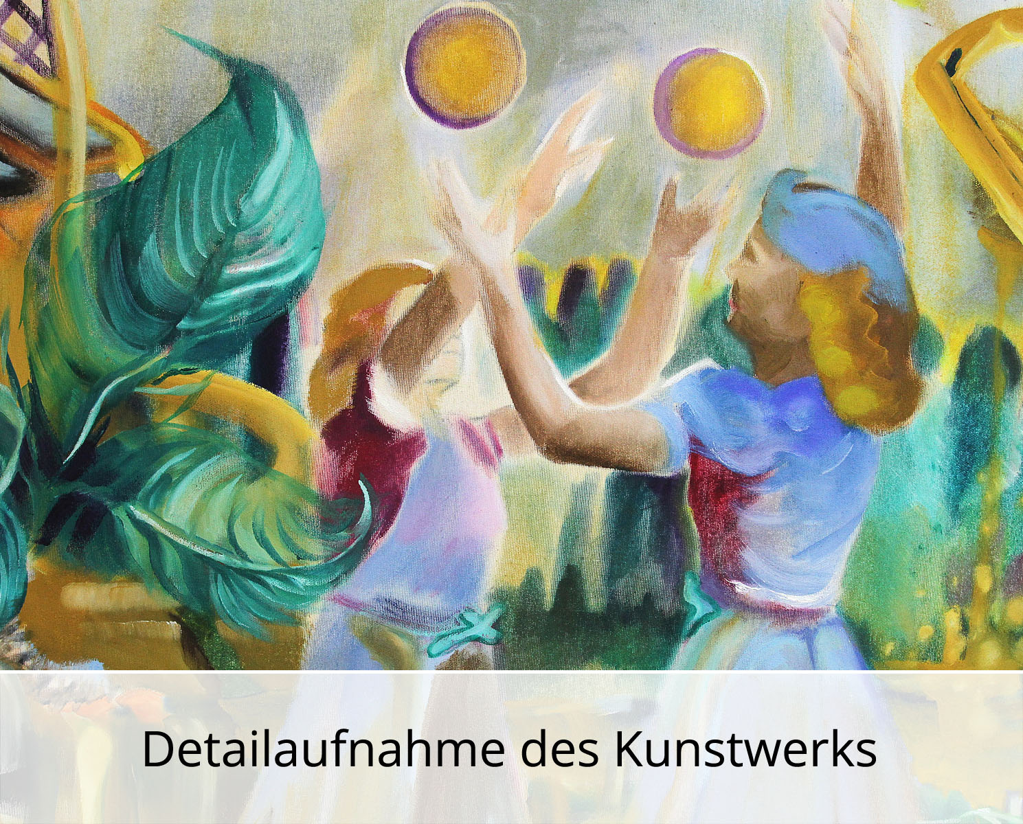 D. Block: "Goldmariechen", Original/Unikat, expressive Ölmalerei