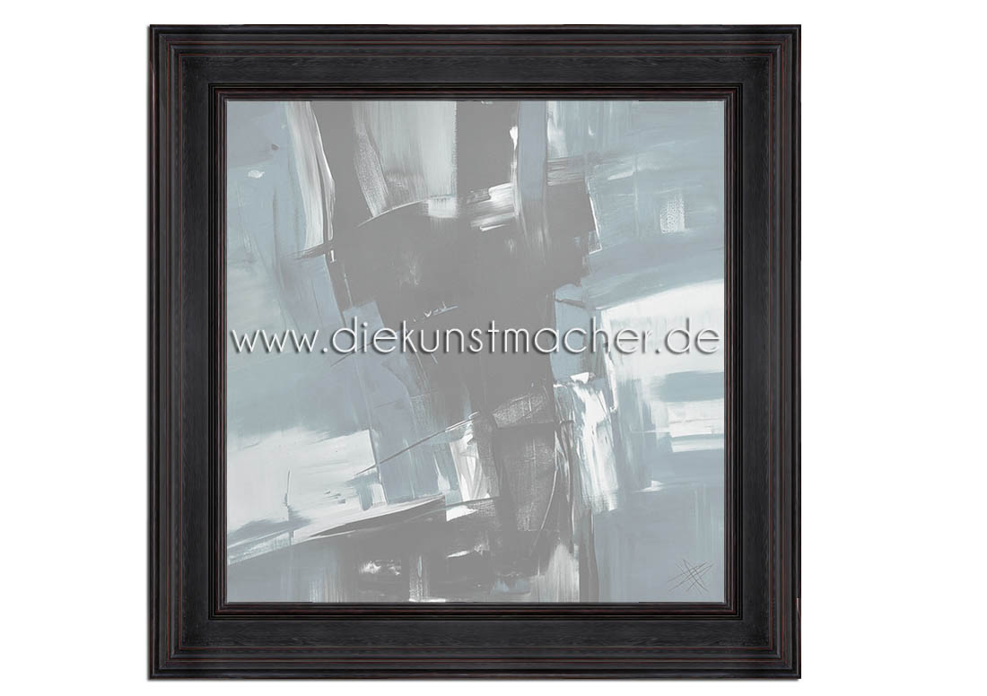 Premium Bilderrahmen Holz schwarz HR-950012-s, inkl. Blendrahmbleche