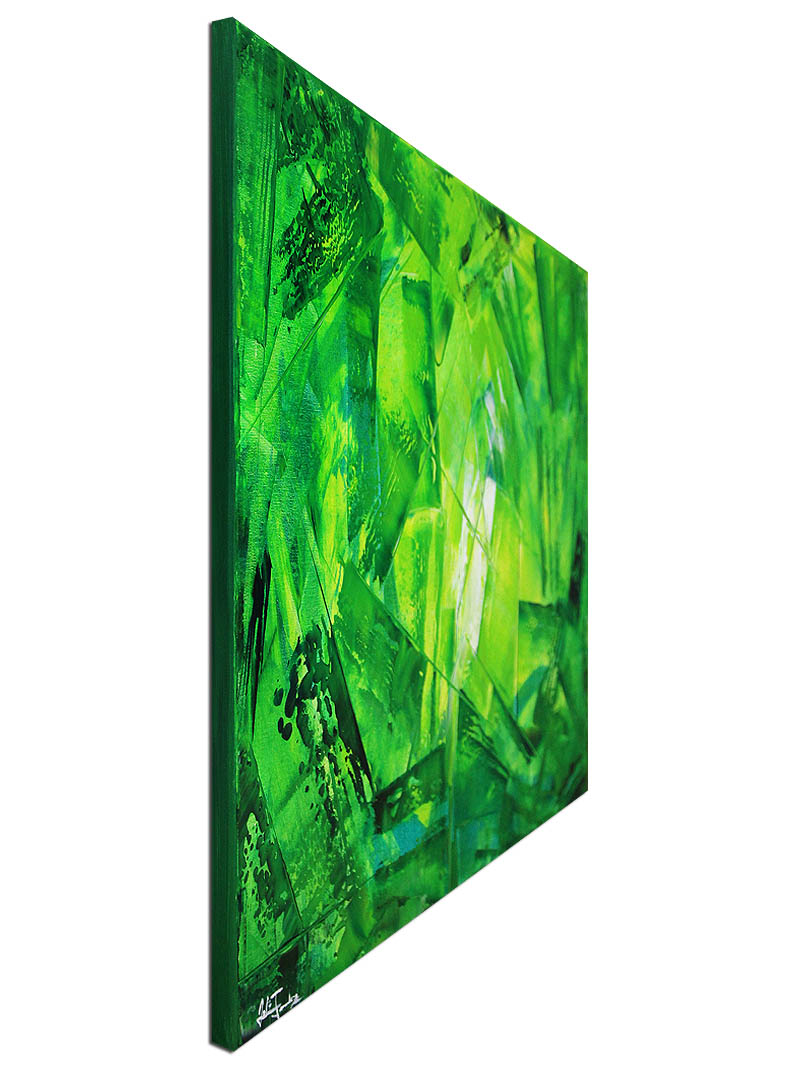 Acrylbilder, J. Fernandez: "Green XV"