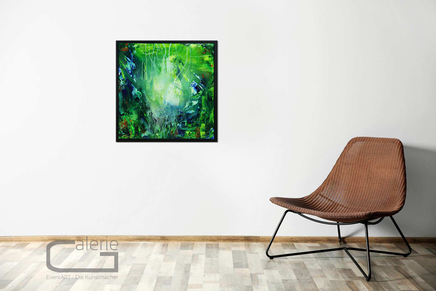 Acrylbild, Julio Fernandez: "Belum Rainforest II", Unikat/Original