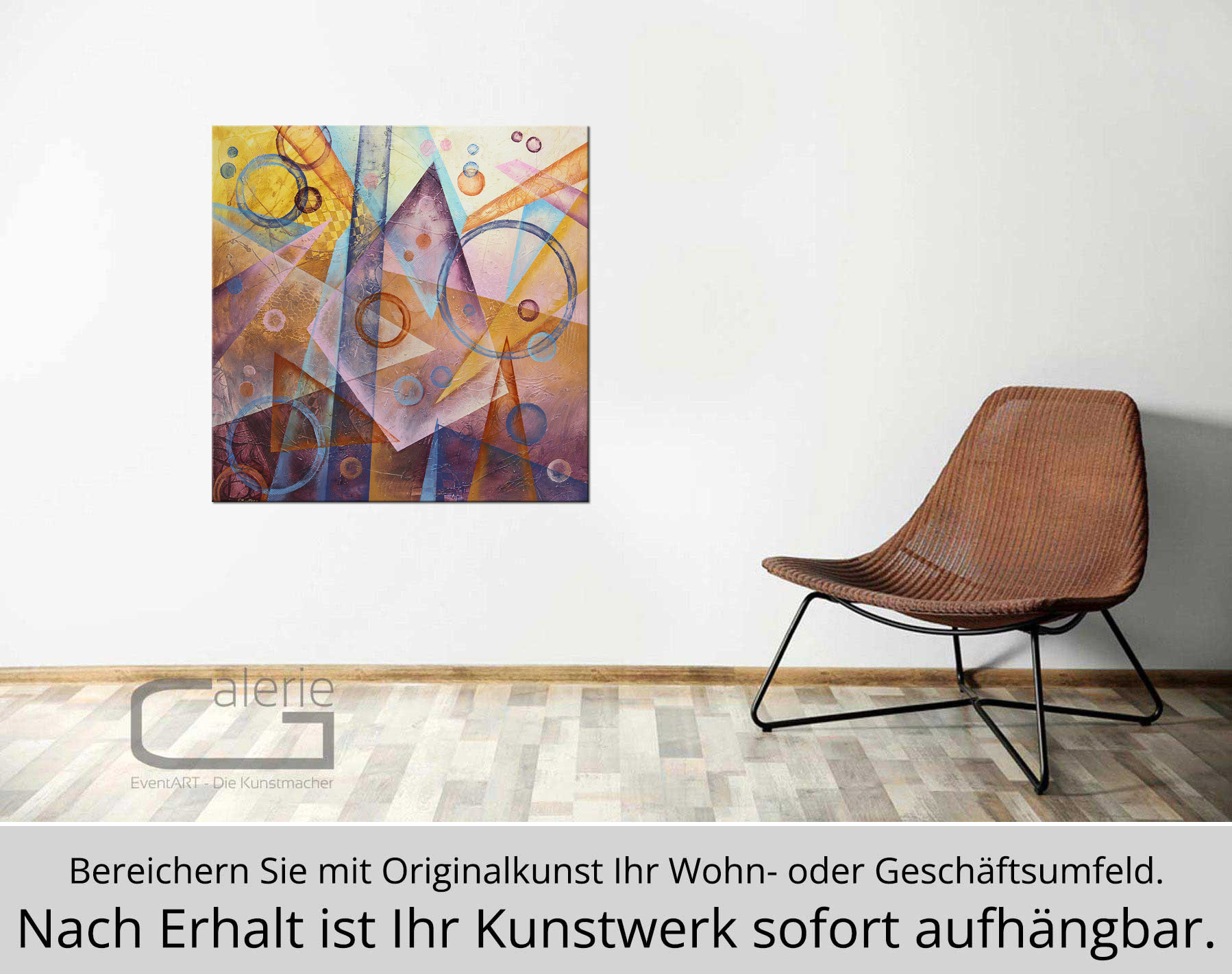 Abstrakte Malerei von Ewa Martens: Zeitfenster - Facetten der Traurigkeit, Original/Unikat