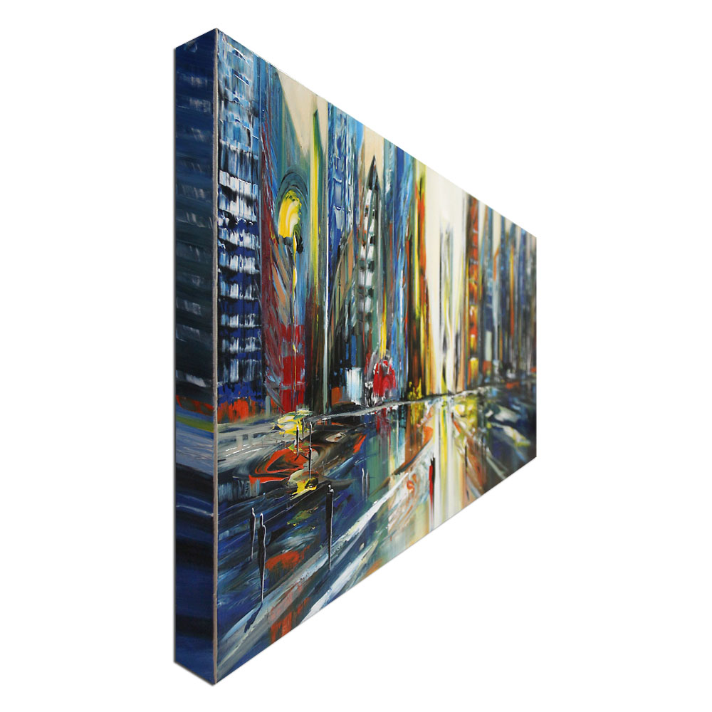 Modernes Gemälde, K. Namazi: "Urbane Illusion" (ri)
