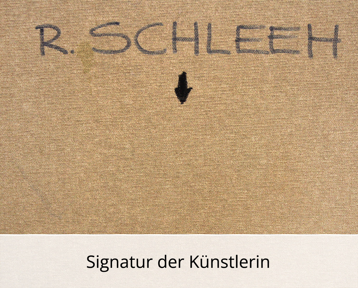 R. Schleeh: "zwischen dir und mir", Originalgemälde (Unikat), zeitgenössische Kunst