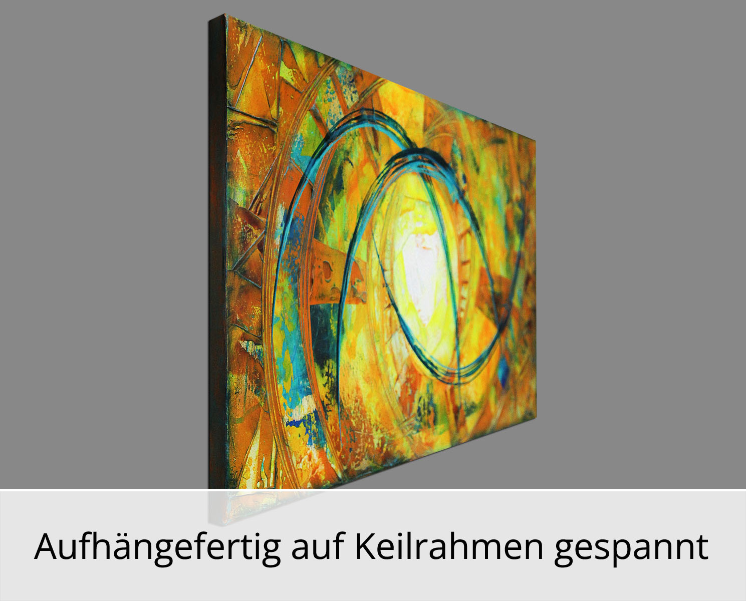 R. König: "Glooming Colours I", abstraktes Originalgemälde (Unikat) (ri)
