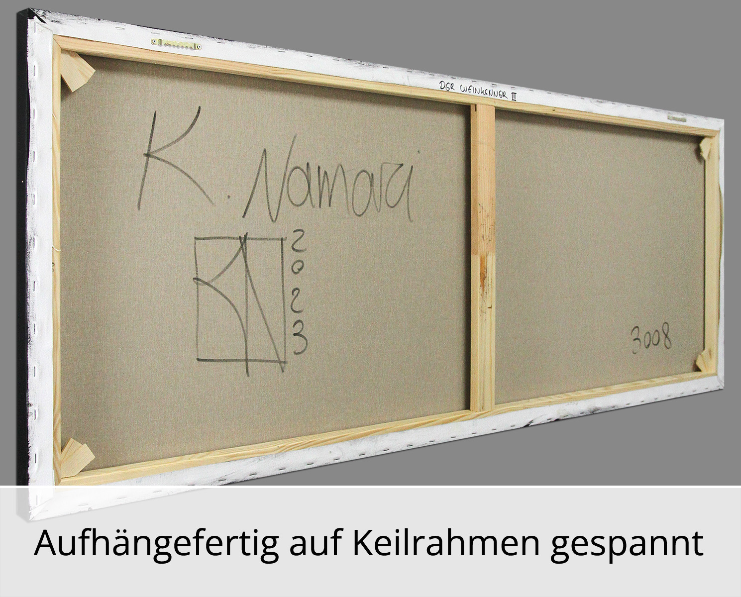 Unikat, modernes Gemälde, K. Namazi: Der Weinkenner III (Original)