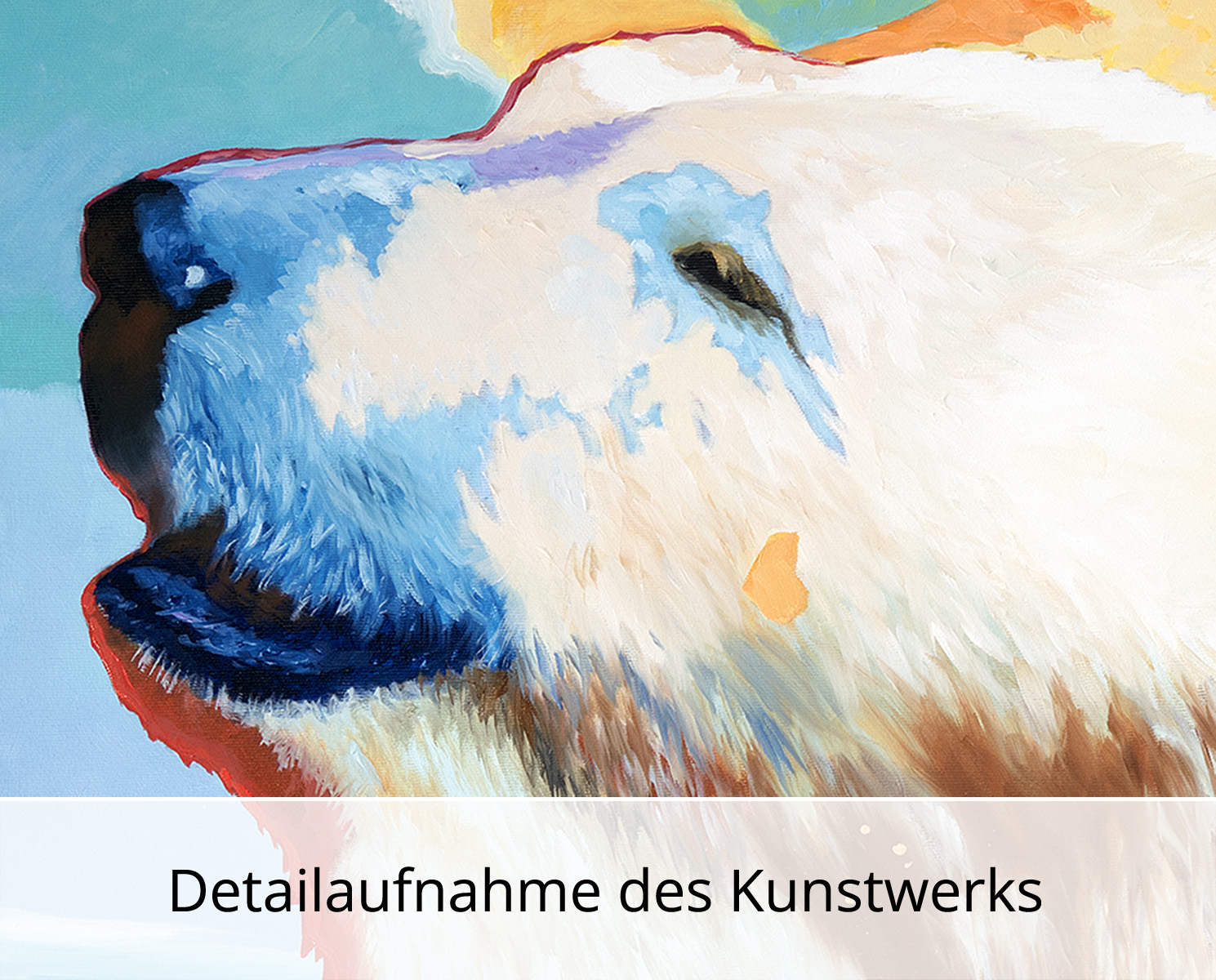 U. Fehrmann: Quo vadis? Nr.2, Eisbär, Originalgemälde (Unikat)