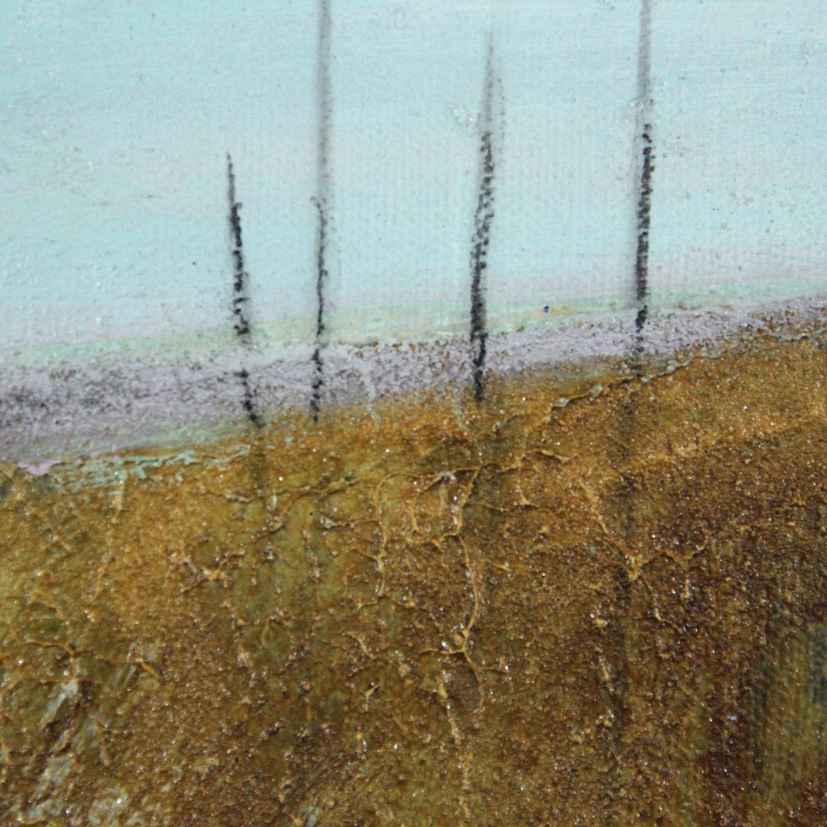 Abstrakte Acrylmalerei, M.Rick: "Landscape II" (A)