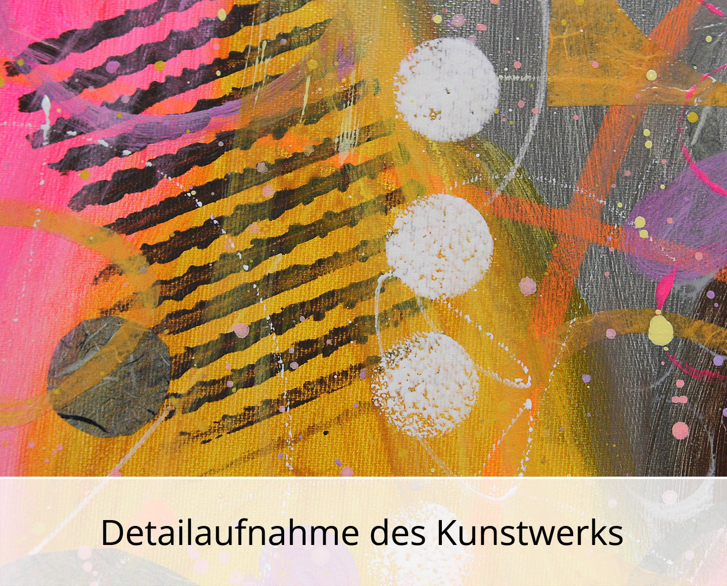 Abstrakte Malerei von Ewa Martens: "Suche nach dem Glück VI", Original/Unikat