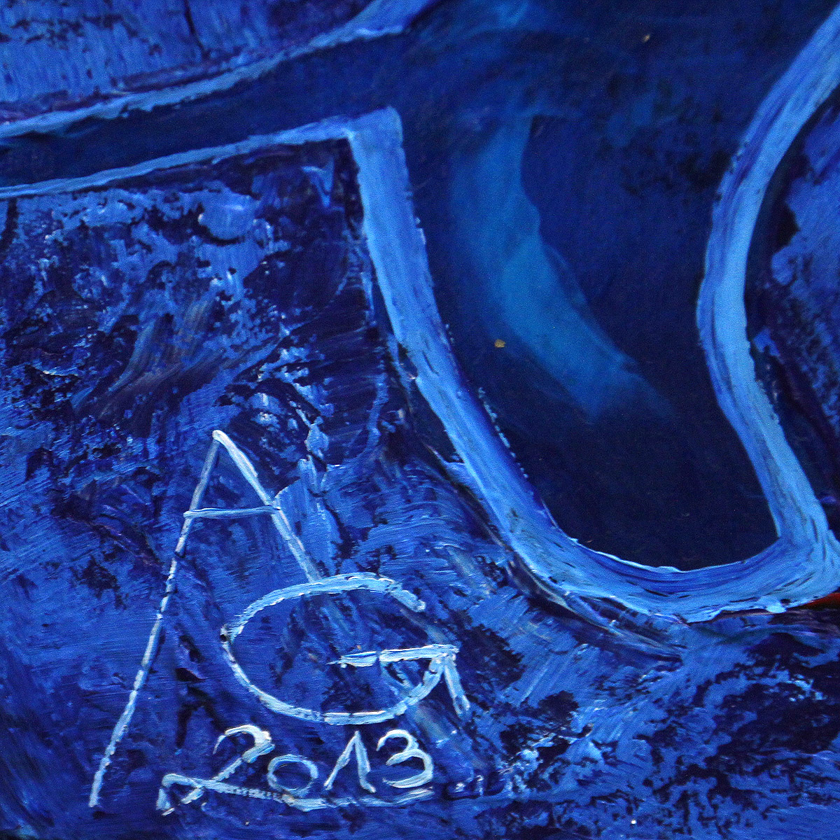 Acrylmalerei abstrakt, ein Original von A.Garbe: "DIE EWIGE", Originalgemälde (Unikat)  (E)