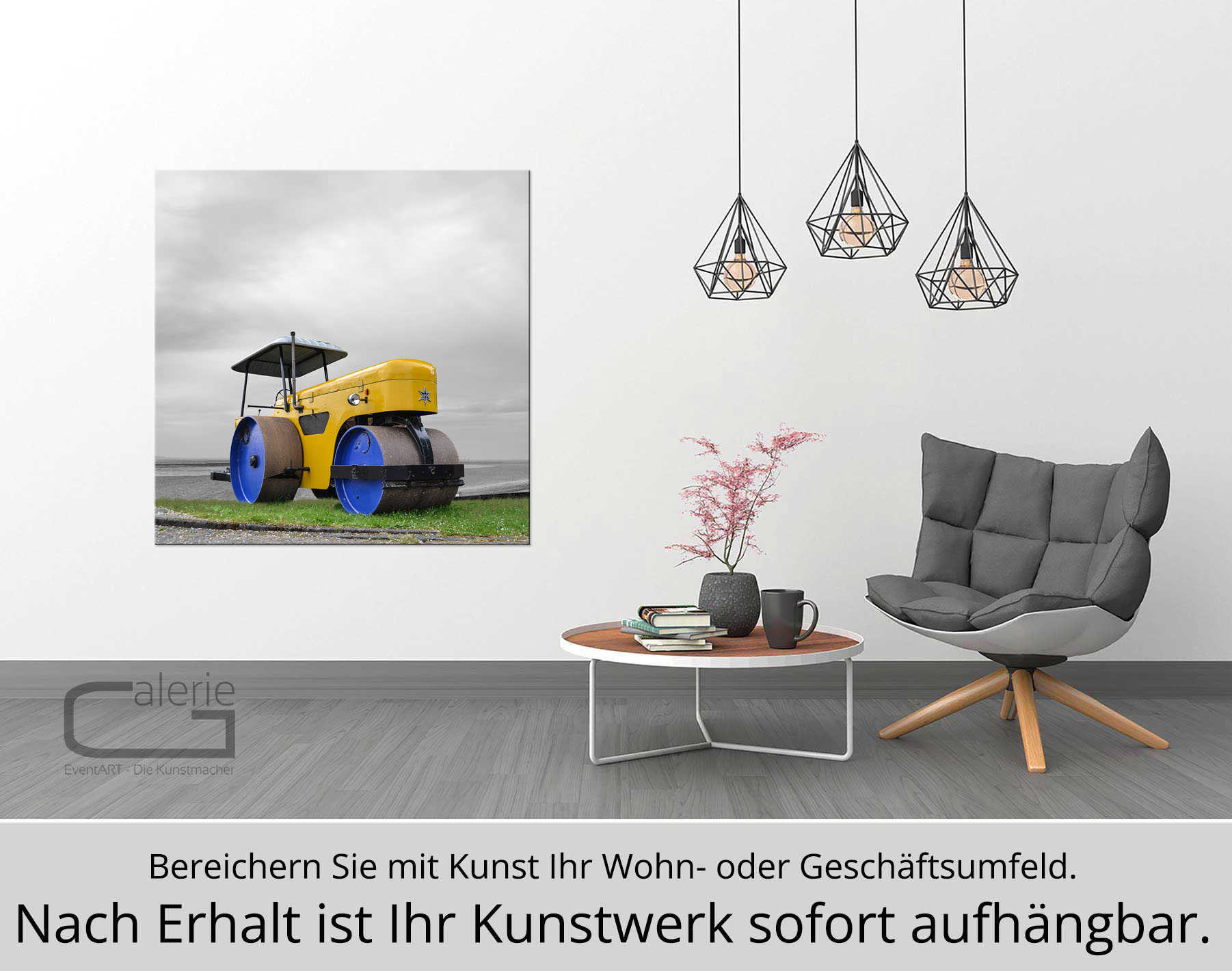 H. Mühlbauer-Gardemin: "Traktor", Zeitgenössische Digitalkunst (A)