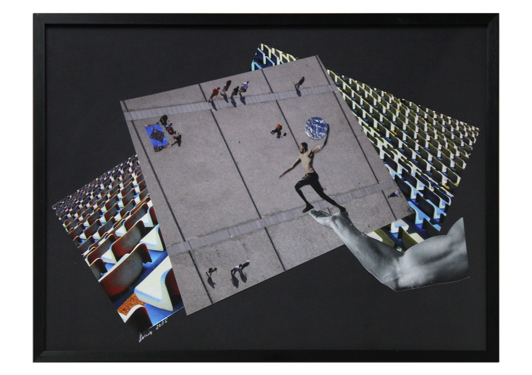 Surrealistische Collage, F. Lorenz: "The Game"