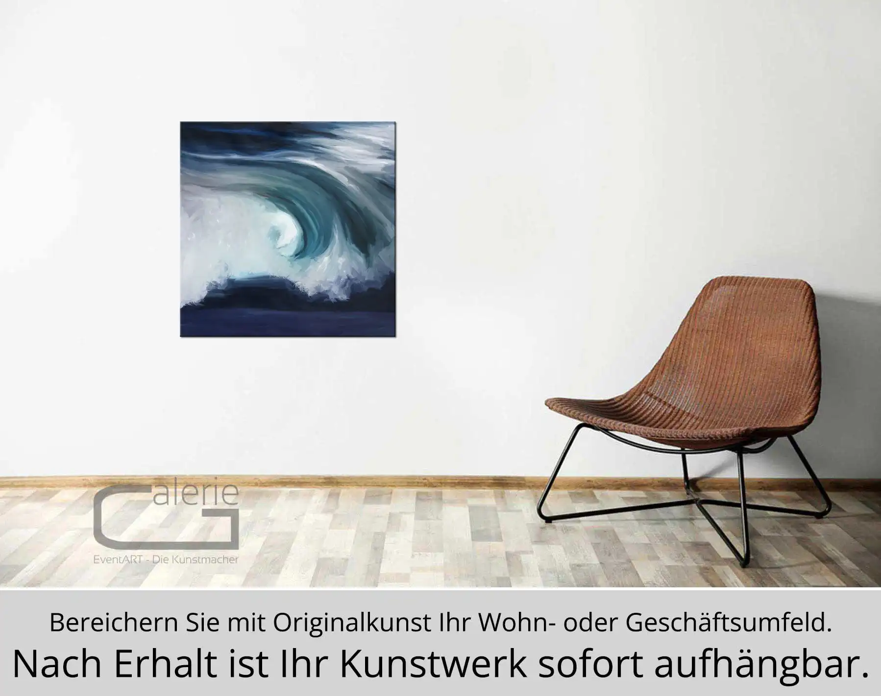 H. Mühlbauer-Gardemin: "Ocean Wave", Moderne Pop Art, Original/serielles Unikat (A)