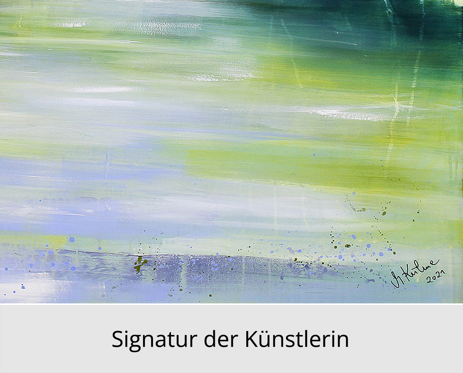 Limitierte Edition auf Papier, M. Kühne: "Frühlingstag am See", signierter Fineartprint, Nr. 2/150