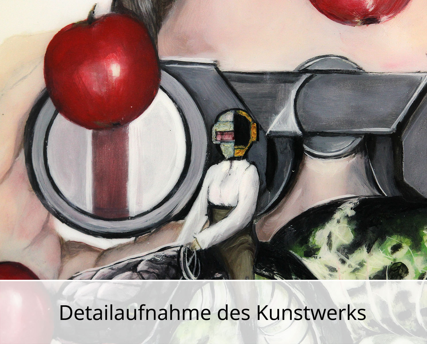 D. Block: "Und täglich fliesst aus Äpfeln Saft", Original/Unikat, expressive Ölmalerei