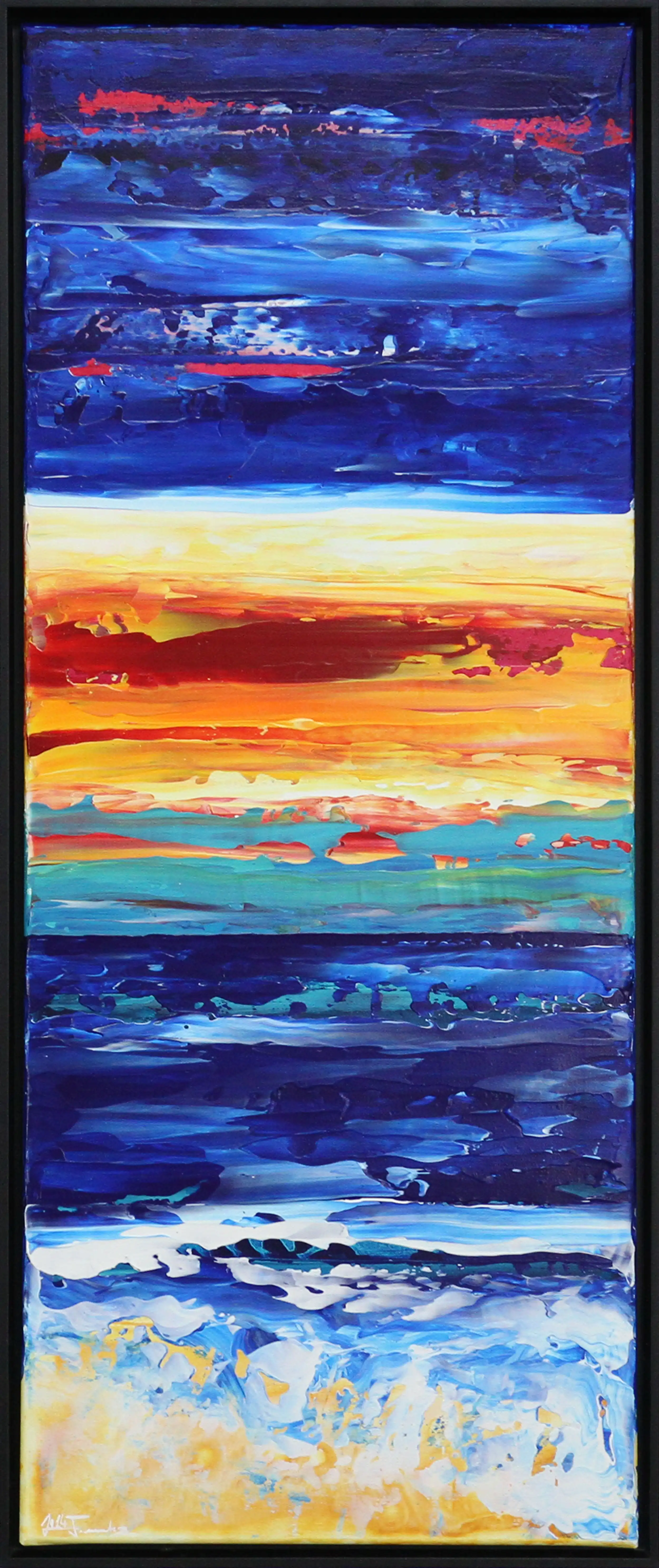 Moderne Landschaftsmalerei: "Dreaming of Cable Beach V", Originalgemälde, J. Fernandez, Unikat