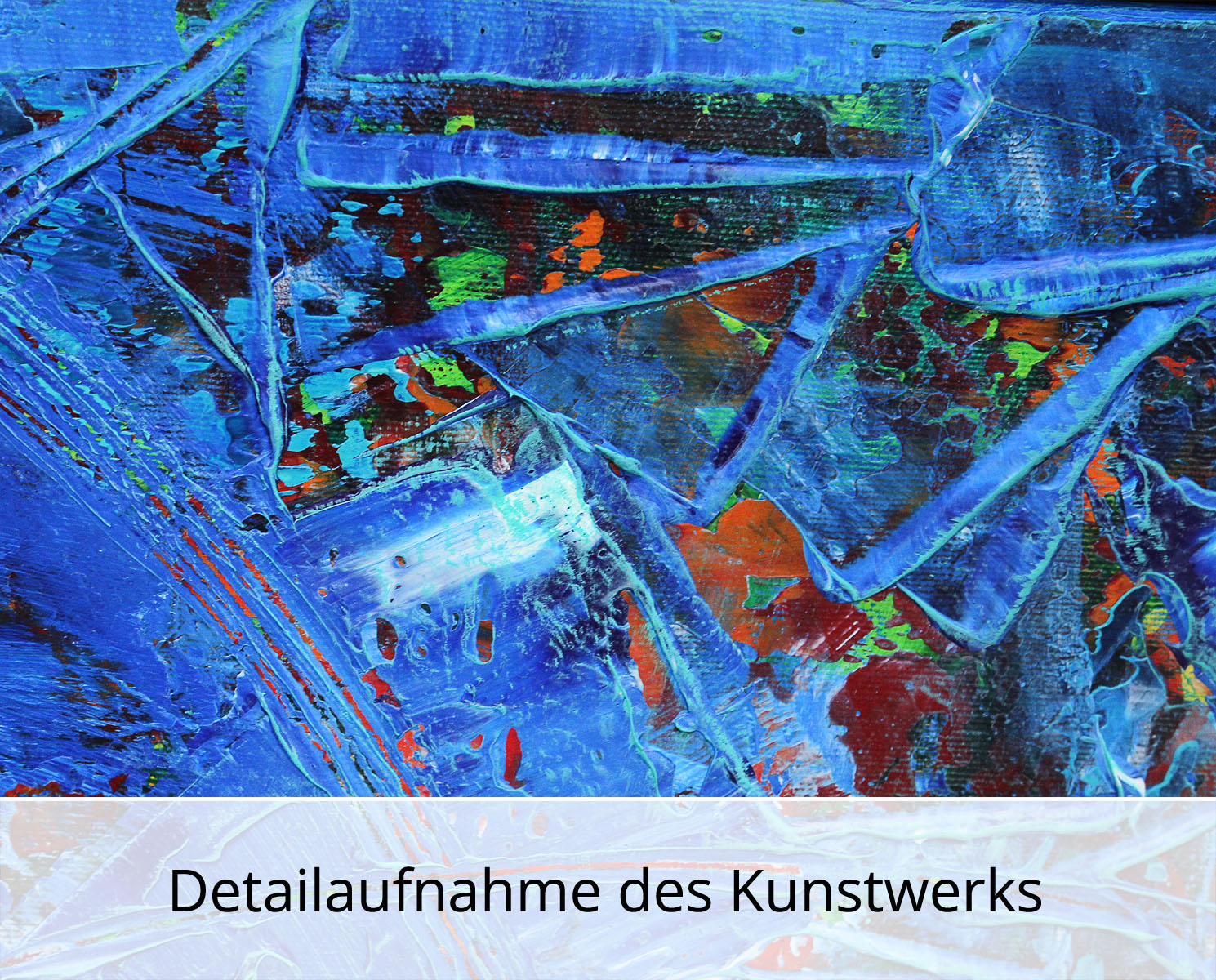 R. König: "Dynamische Erkenntnis I", abstraktes Originalgemälde (Unikat)