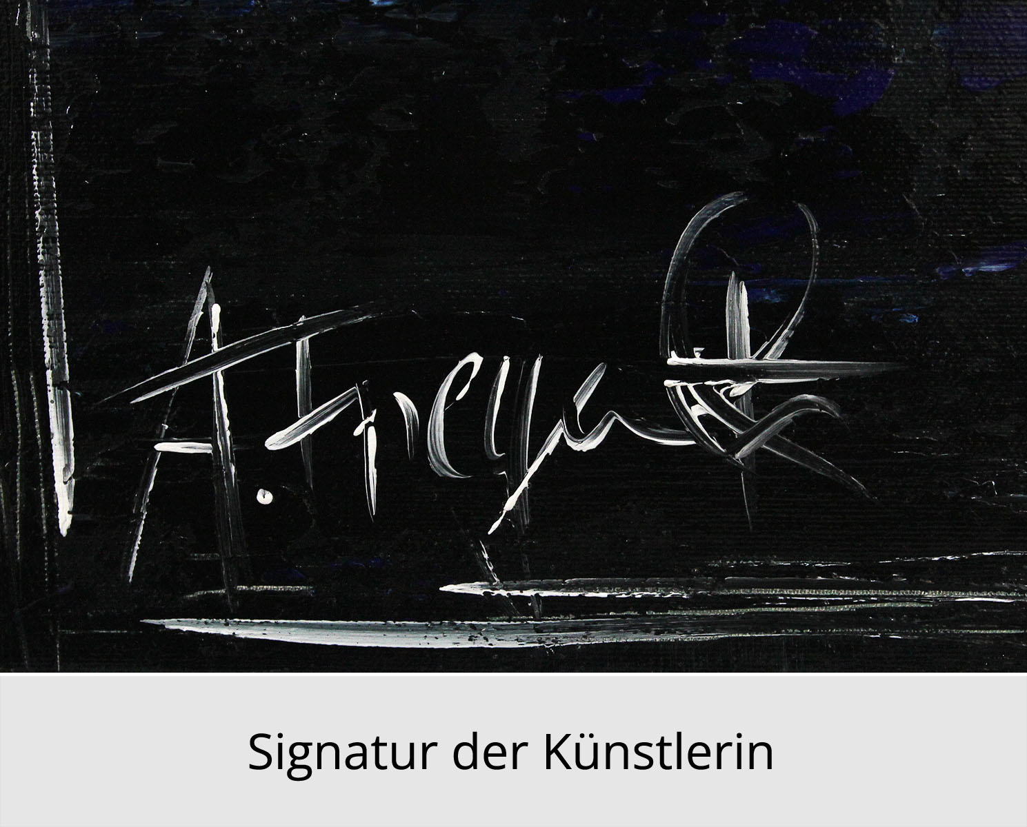 A. Freymuth: Erscheinung, Acrylmalerei abstrakt, Originalgemälde (Unikat)