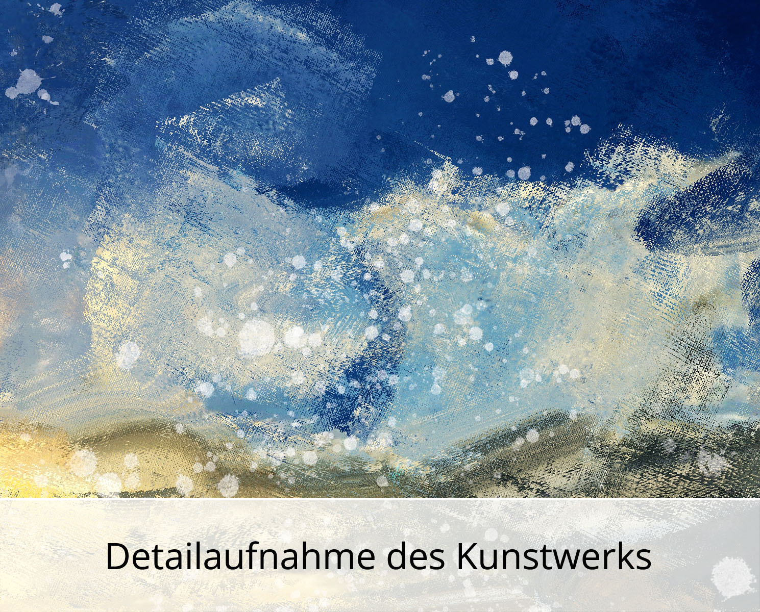 H. Mühlbauer-Gardemin: "Sturm an der Küste III", Moderne Pop Art, Original/serielles Unik