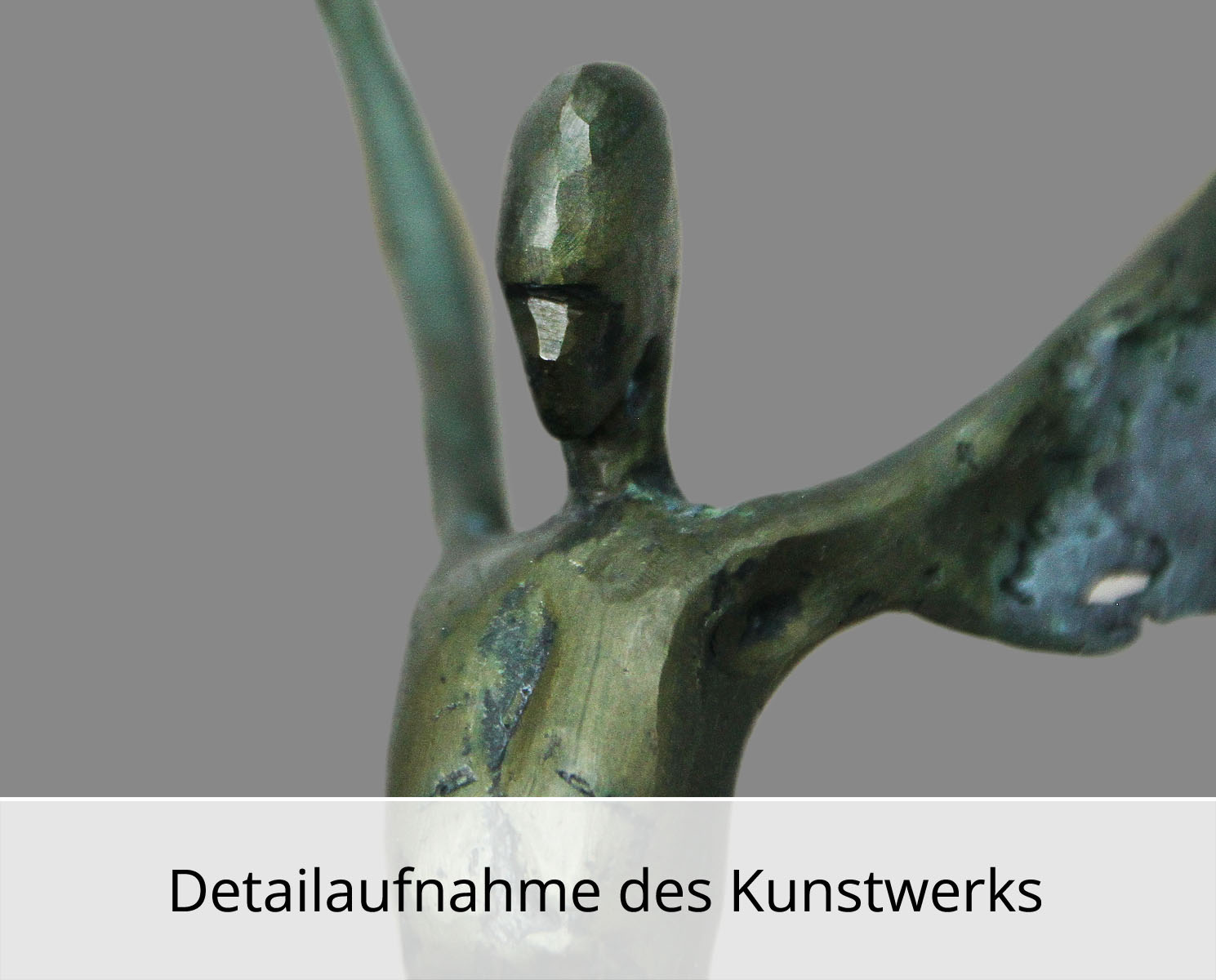 C. Blechschmidt: "Ikarus", zeitgenössische Bronze, Original/Unikat