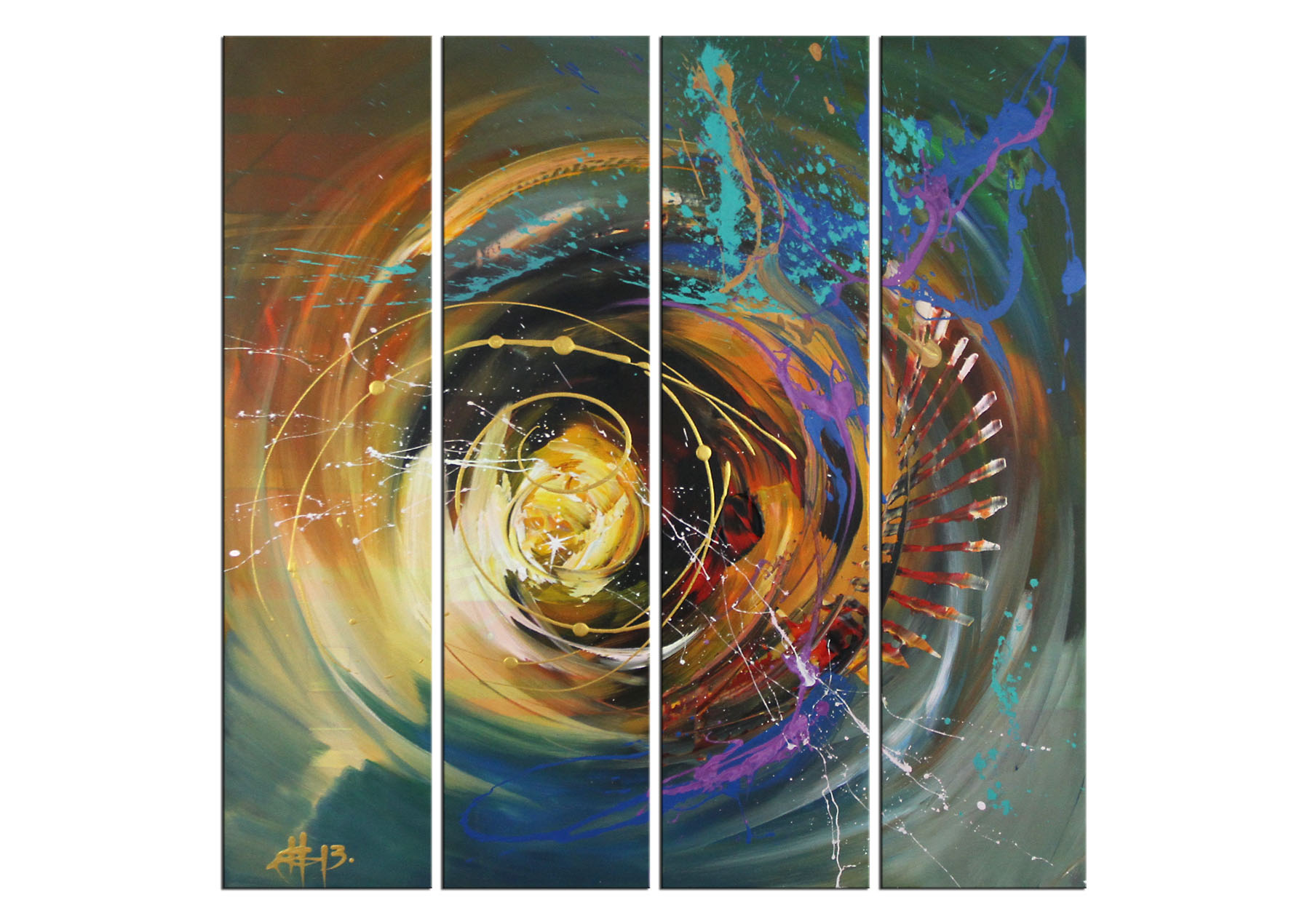 Abstrakte Kunstbilder, G. Hung: "Rotating Galaxy" (E)