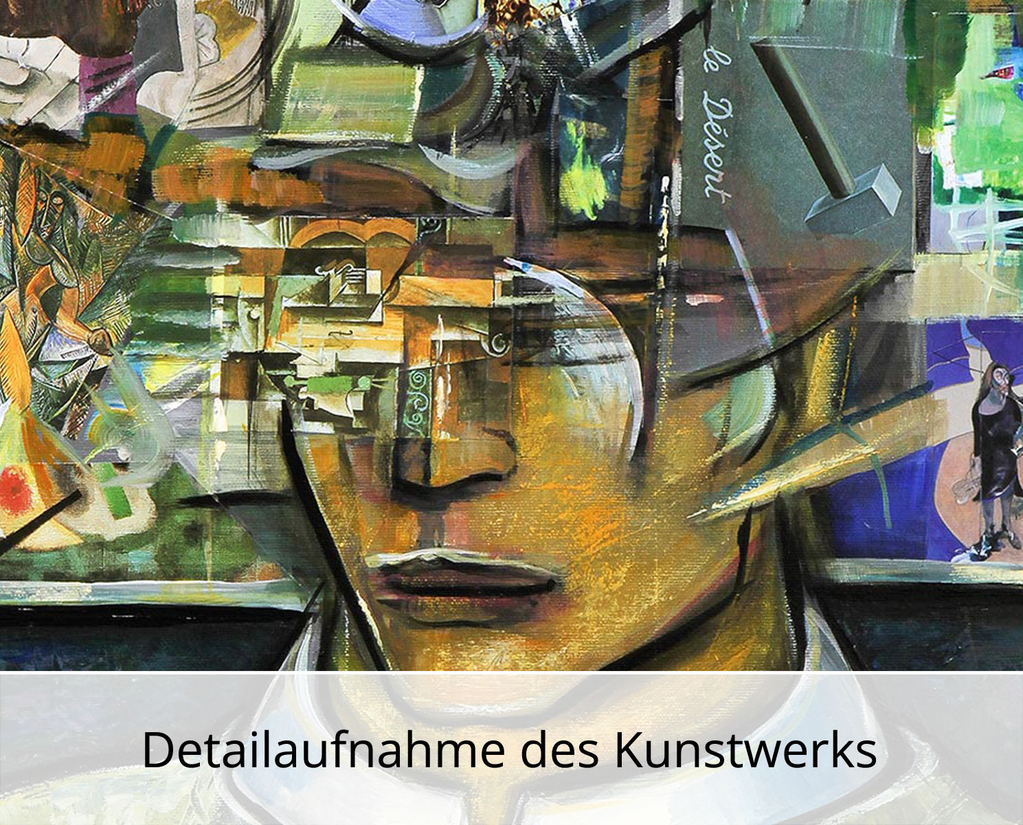 K. Namazi: "Gedankenprozesse I", Edition, signierter Kunstdruck