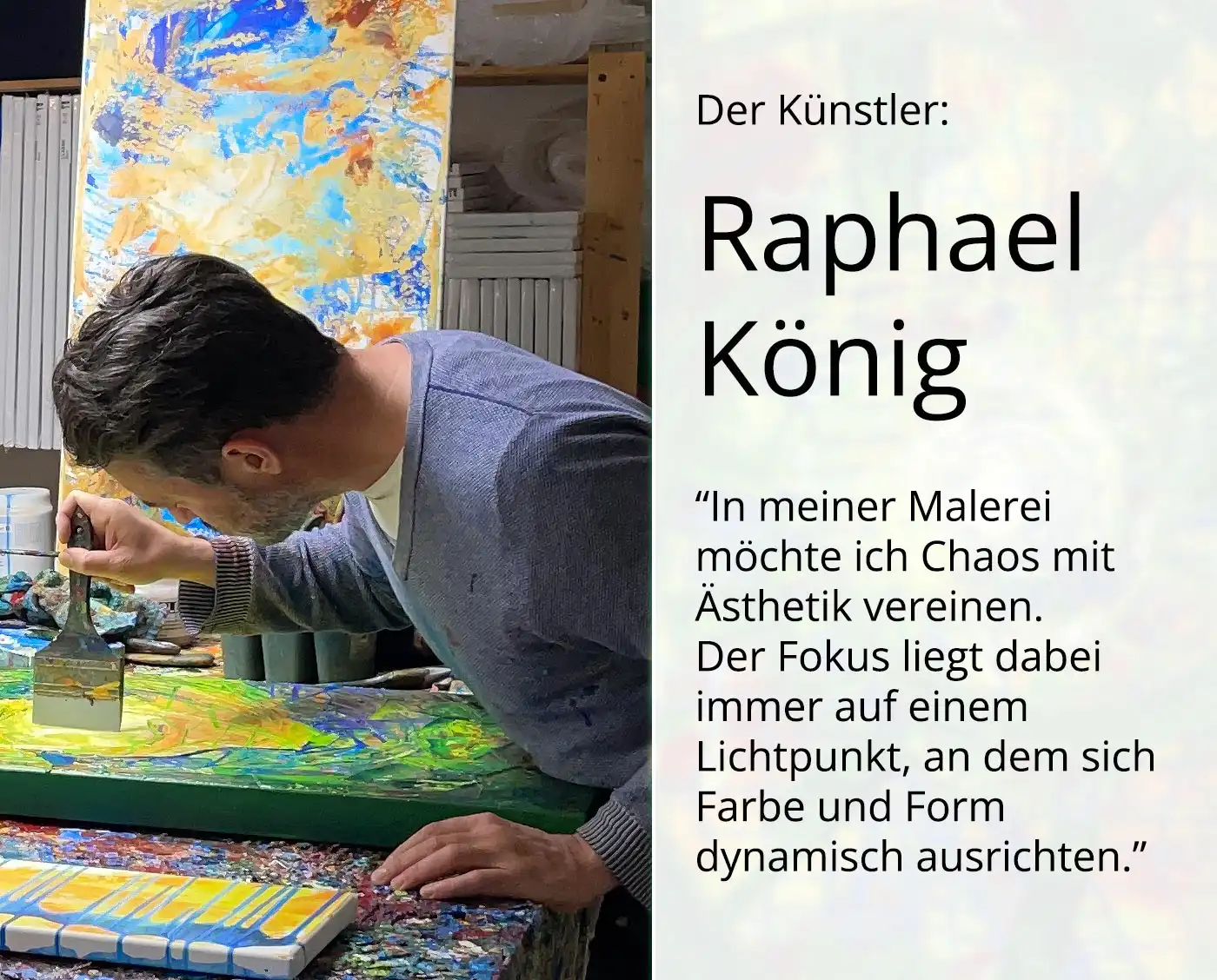Mehrteilige Acrylbilder: "Pantheistische Ästhetik", R. König, Originalgemälde (Unikat)