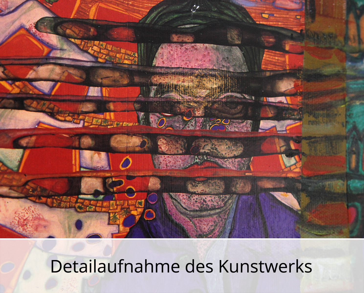 Unikat, modernes Gemälde, K. Namazi: "Komplexe Sehnsucht I", Original