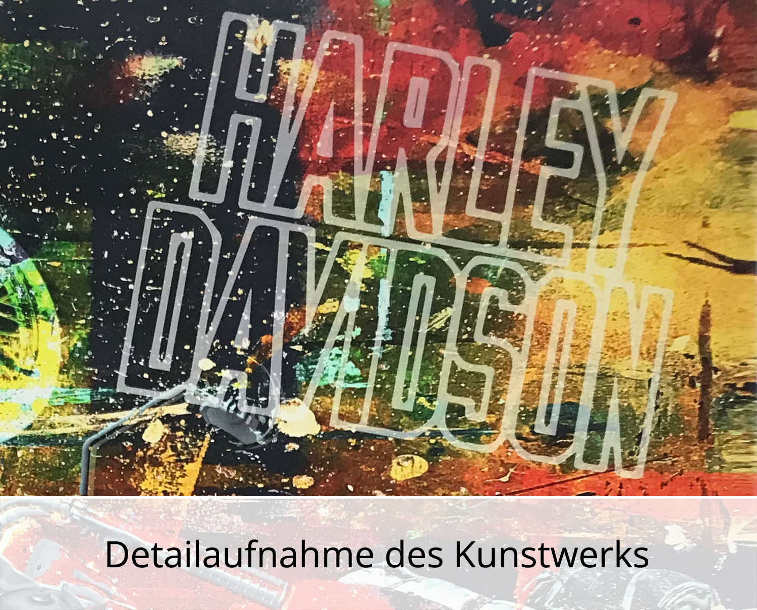 H. Mühlbauer-Gardemin: "Harley", Moderne Pop Art, Original/serielles Unikat