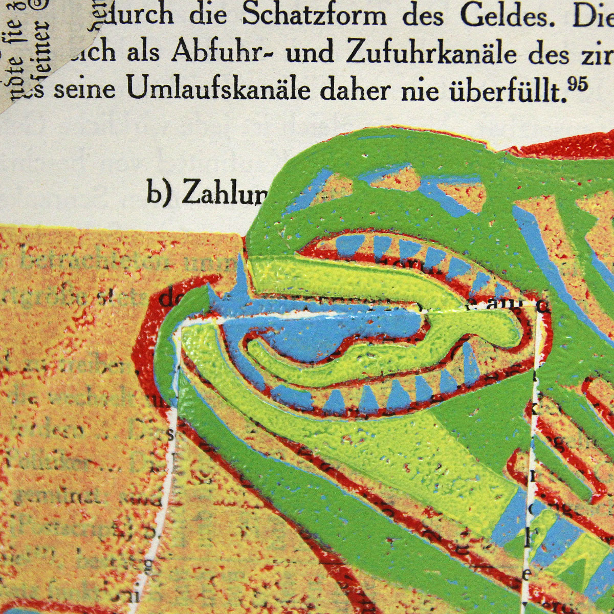 F.O. Haake: "Bibel-Kapitel und Kamasutra - Blatt 25/50",originale Grafik/serielles Unikat,Linoldruck