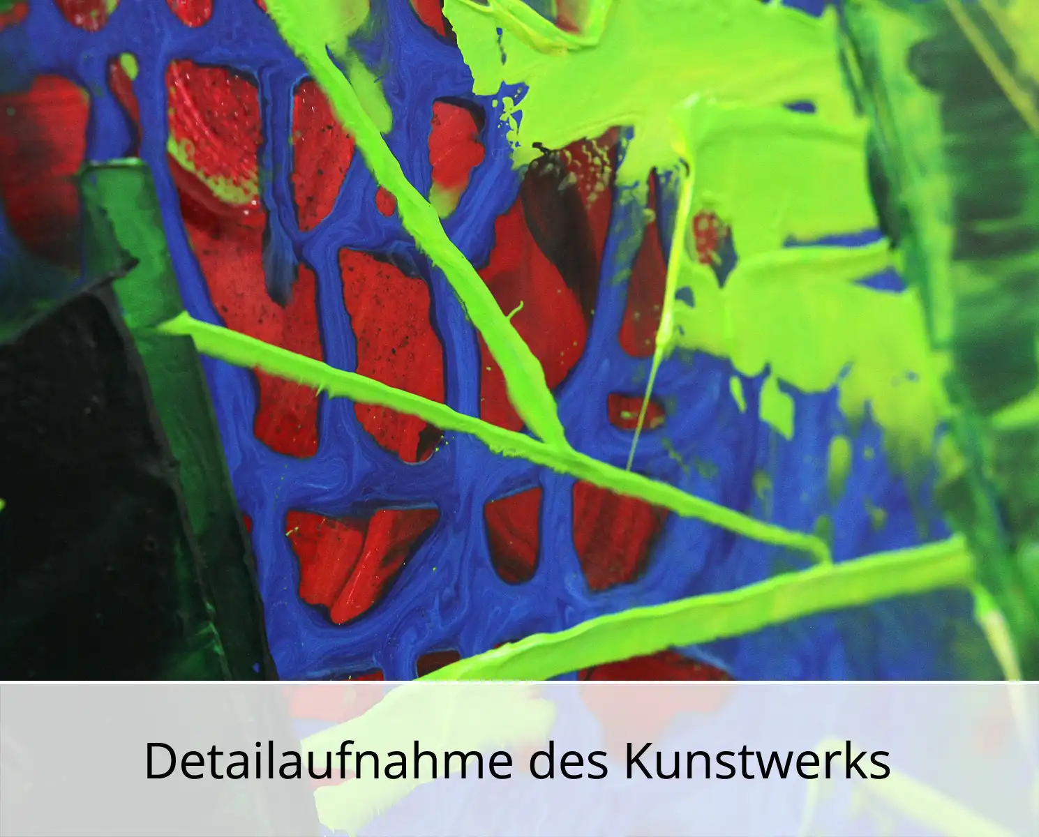 Abstraktes Originalgemälde: "Kryptische Dynamik II, R. König, Unikat