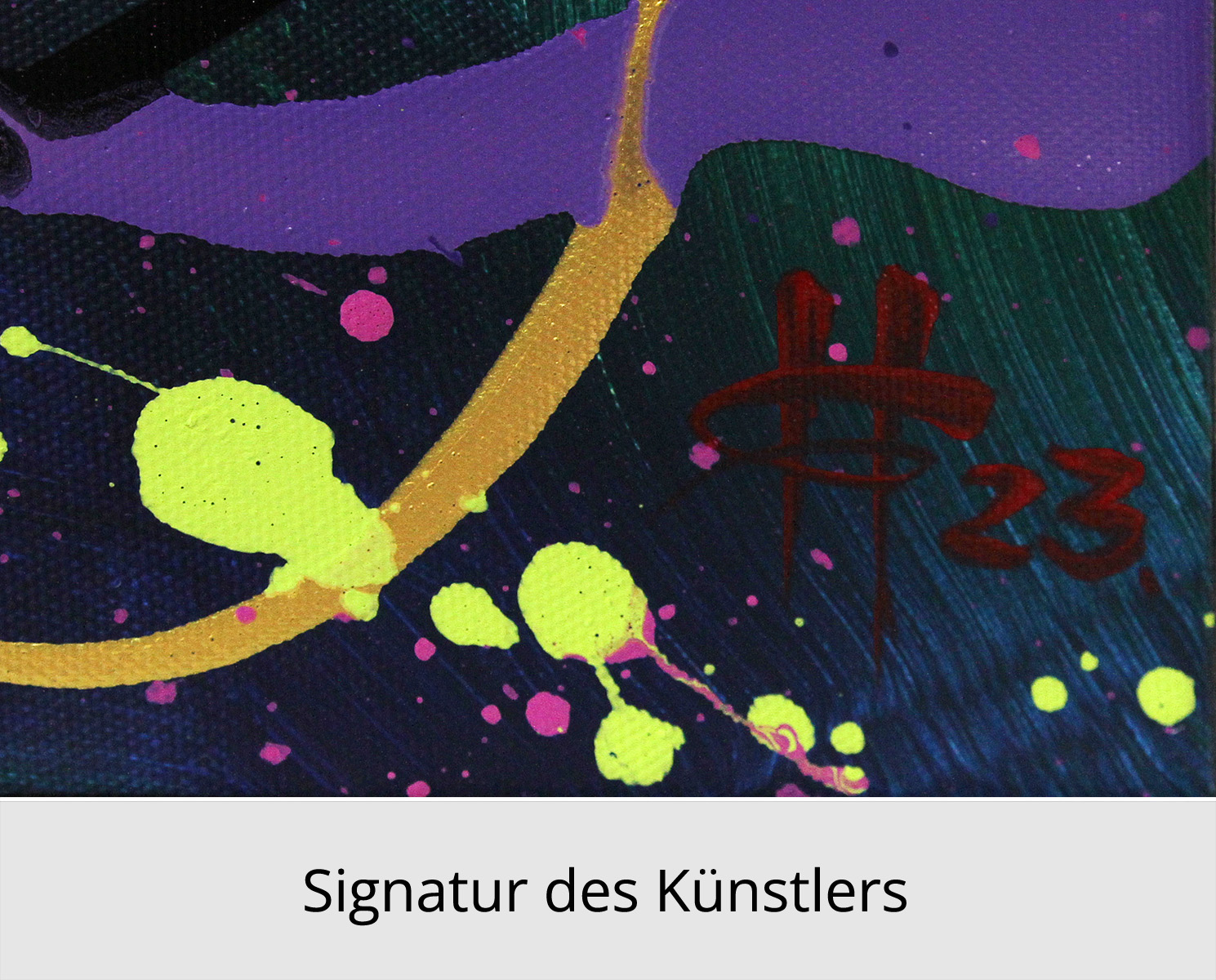 Abstrakte Originalkunst : Sternenwiege II, G. Hung, Unikat