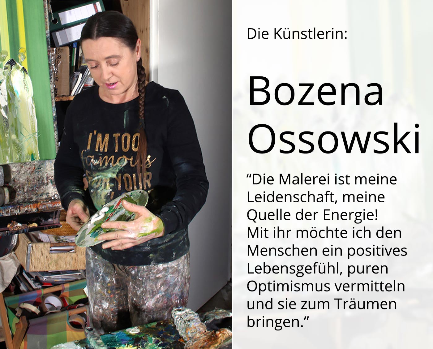 Ölbilder kaufen von B. Ossowski: "JAZZ IN THE GREEN" (E)