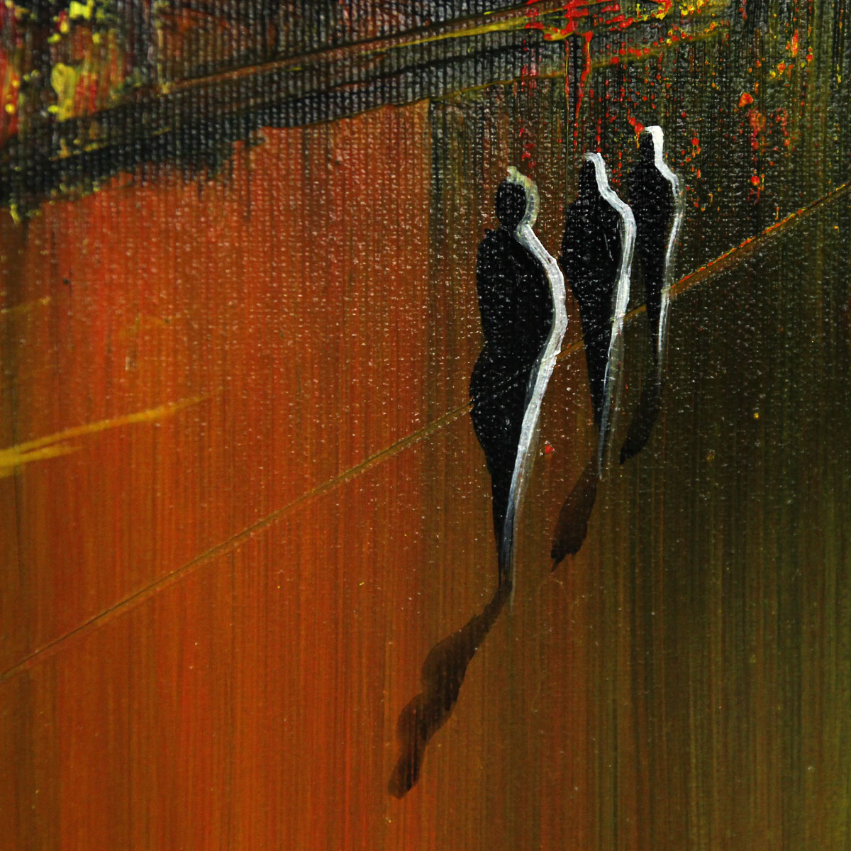 Modernes Gemälde, K. Namazi: "Mystische Abendstimmung I" (A)