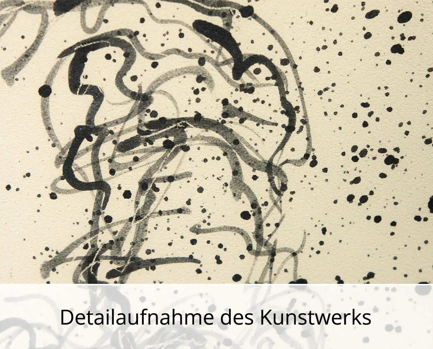 C. Blechschmidt: "Gesicht II", Original/Unikat, zeitgenössisches Gemälde