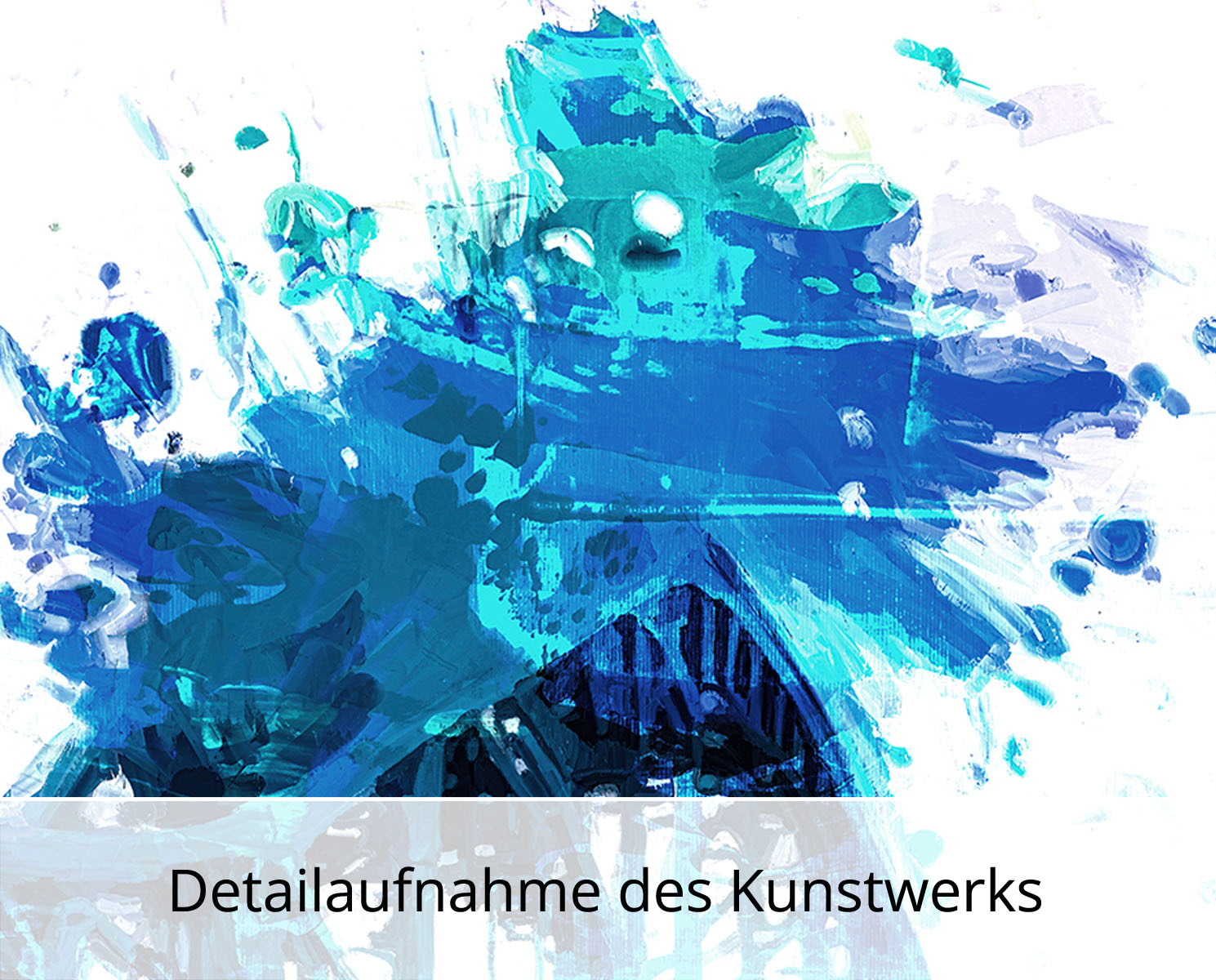 Moderne Pop Art: Das blaue Wunder, H. Mühlbauer-Gardemin, Original/serielles Unikat