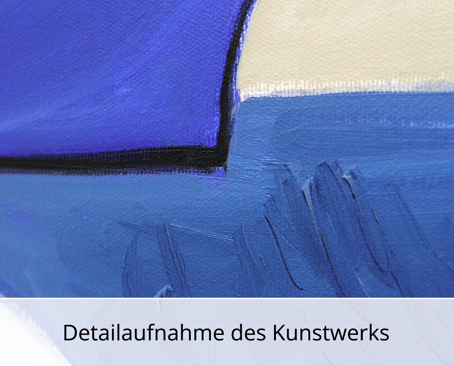 M. Cieśla: "See in abstrakten Formen", Original/Unikat, expressionistisches Gemälde