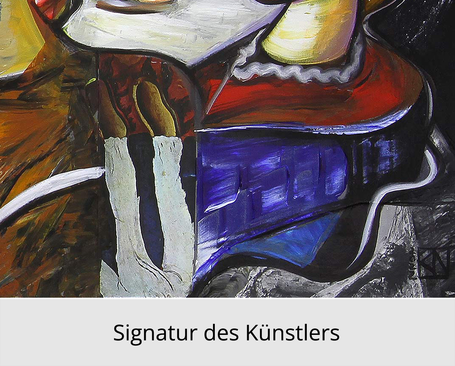 Kunstdruck, signiert, K. Namazi: "Dinner with Friends VI", Edition, Nr. 2/100