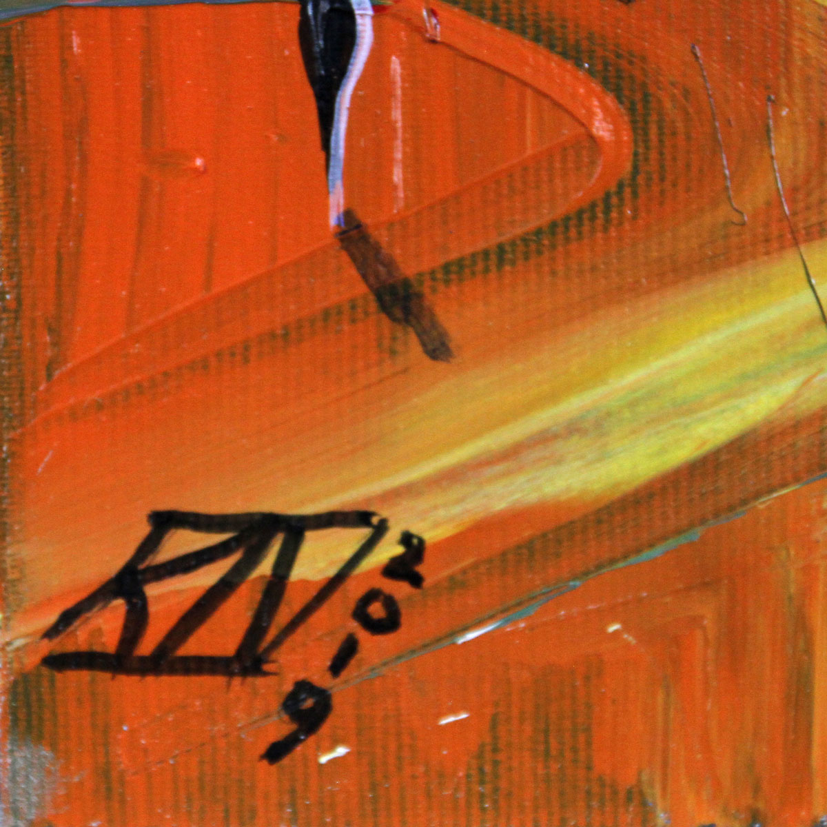 Abstrakte Kunstbilder, K. Namazi: "Fragment der schillernden 80er I" (ri)