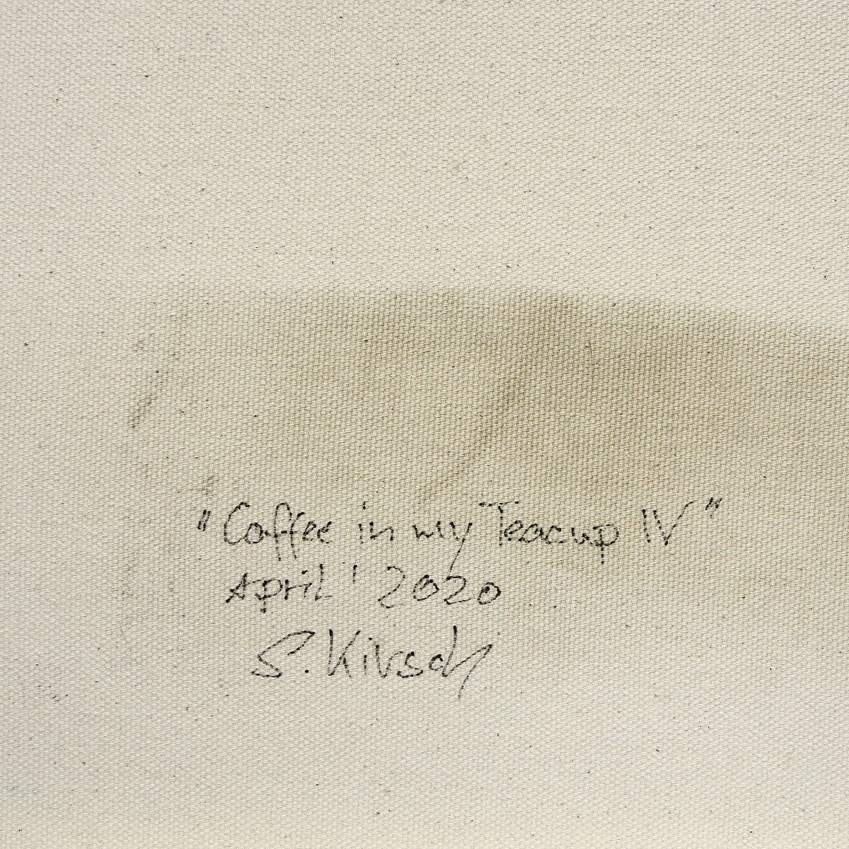 S. Kirsch: "Coffee in my Teacup IV", Originalgemälde (Unikat)