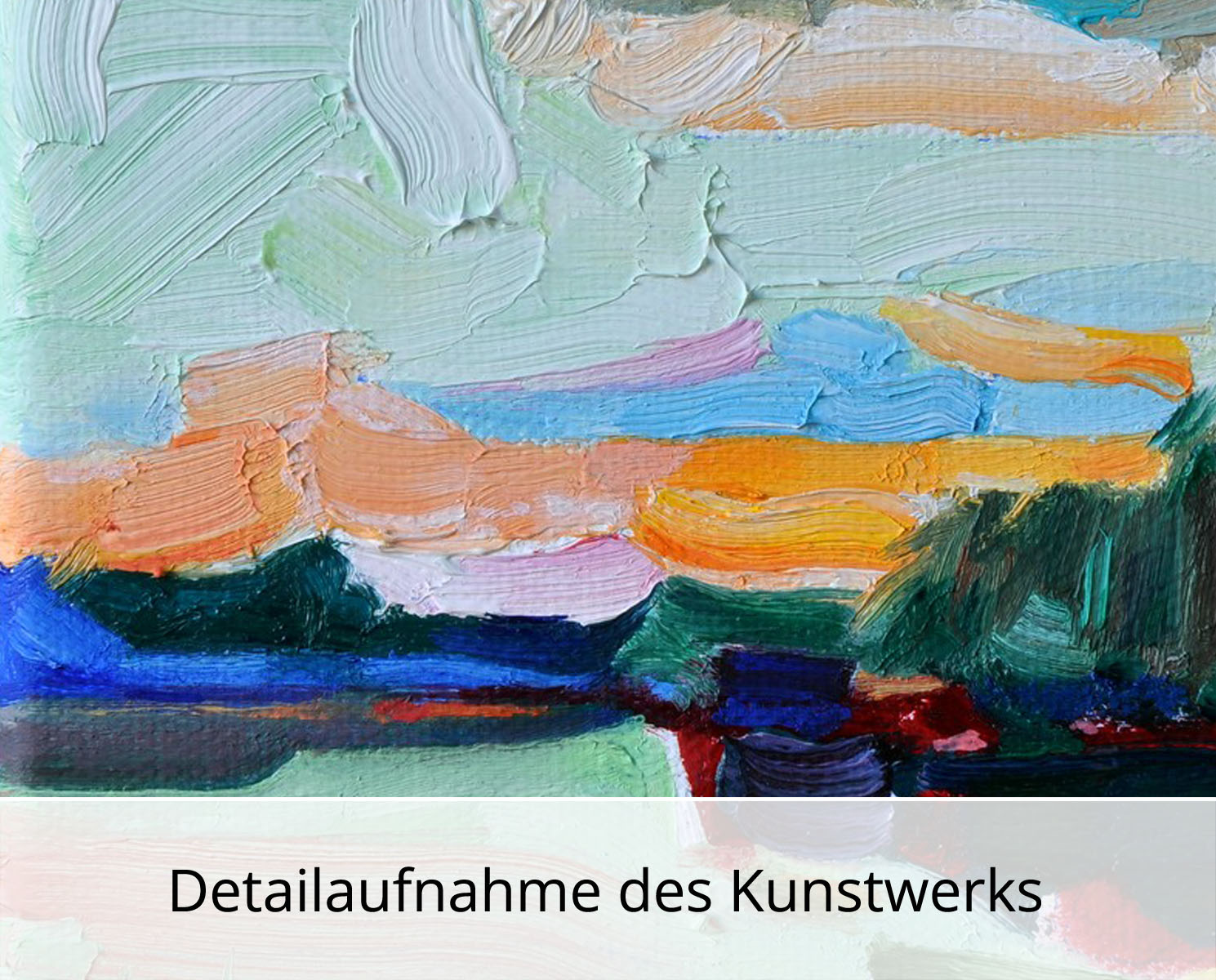 A. Larrett: "Frühlingshochwasser - 15", Pleinairmalerei in Öl, Original/Unikat