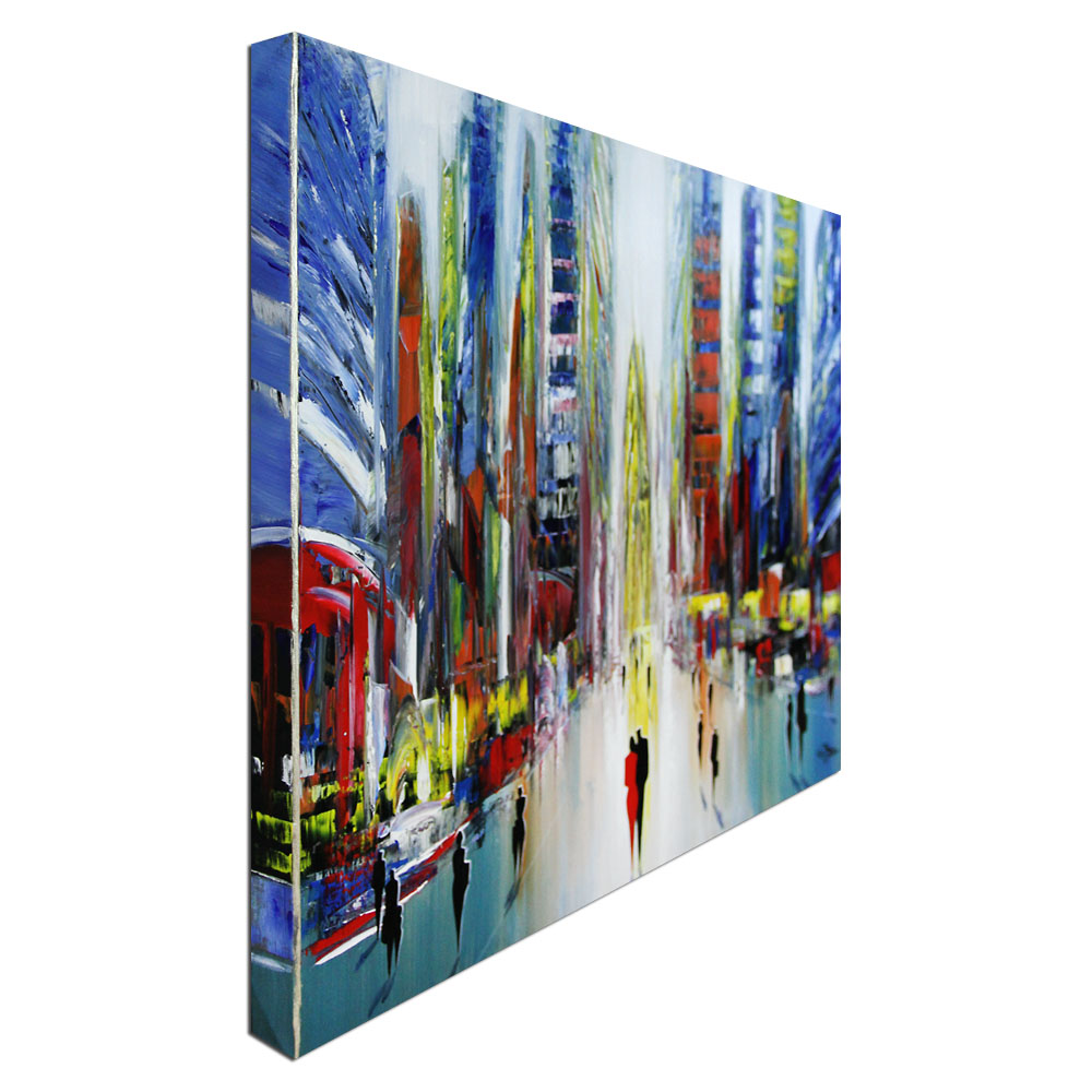 Modernes Gemälde, K. Namazi: "Disco City II" (ri)