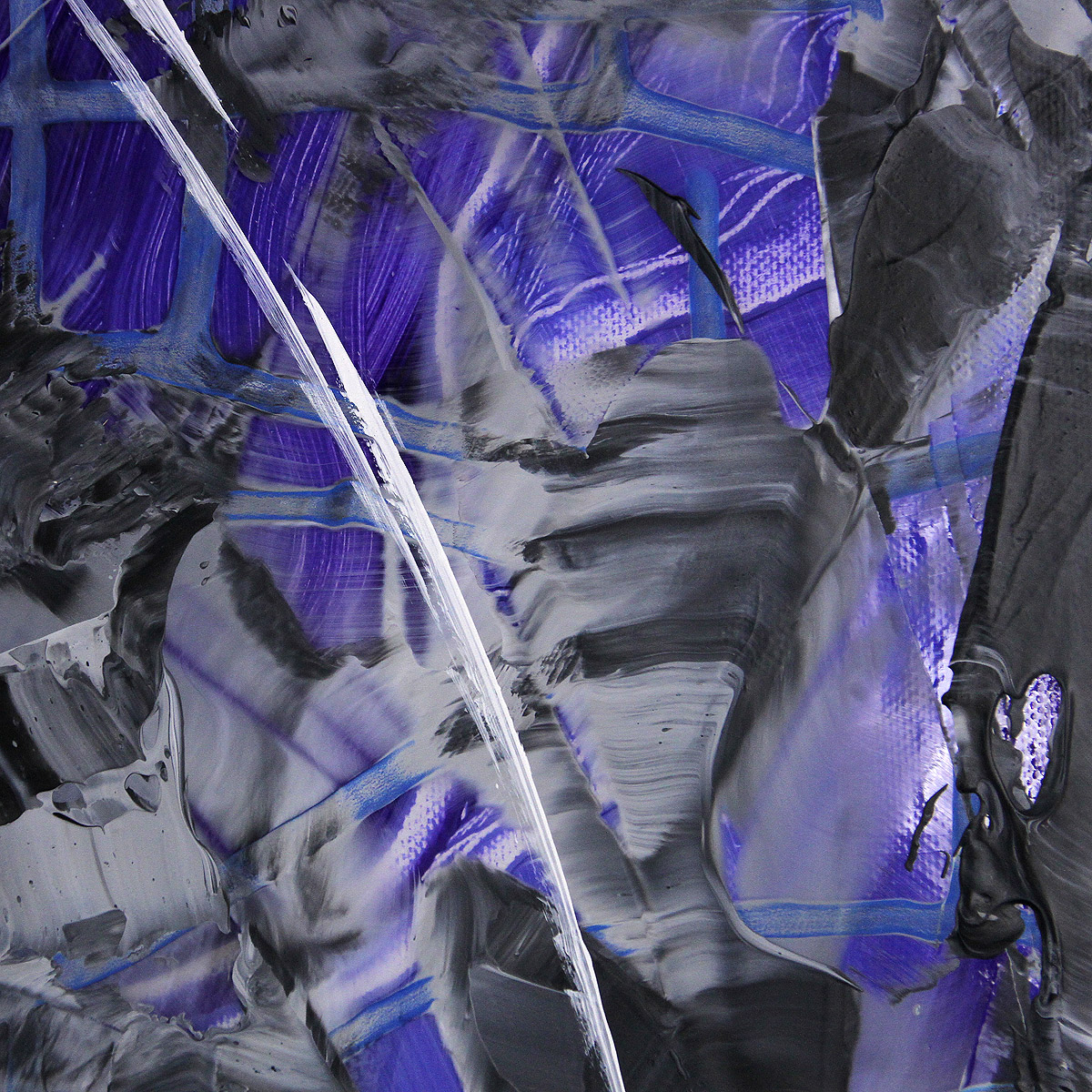 Gemälde abstrakt, R.König: "Purple Rain II"
