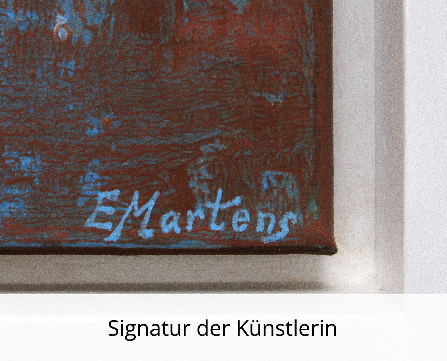 Abstrakte Malerei von Ewa Martens: Sonniger Tag am Strand, Original/Unikat