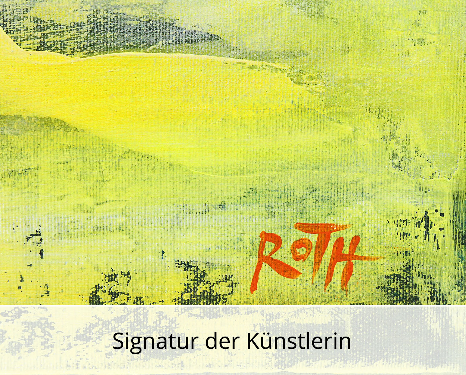 L.Roth: "Hinter dem Horizont", Original, abstraktes Acrylgemälde (Unikat)