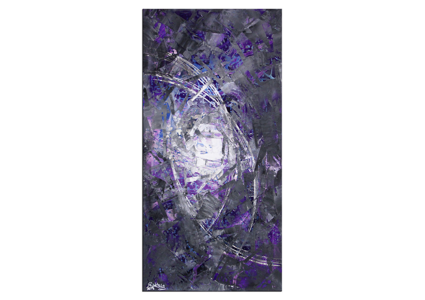 Gemälde abstrakt, R.König: "Purple Rain"