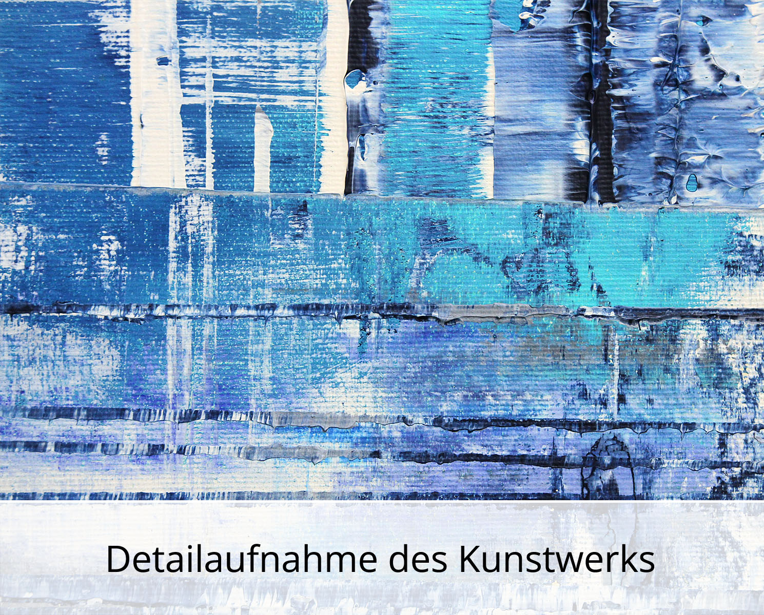 K. Sokoll: "Abstract Blue 3", Originalgemälde (Unikat)