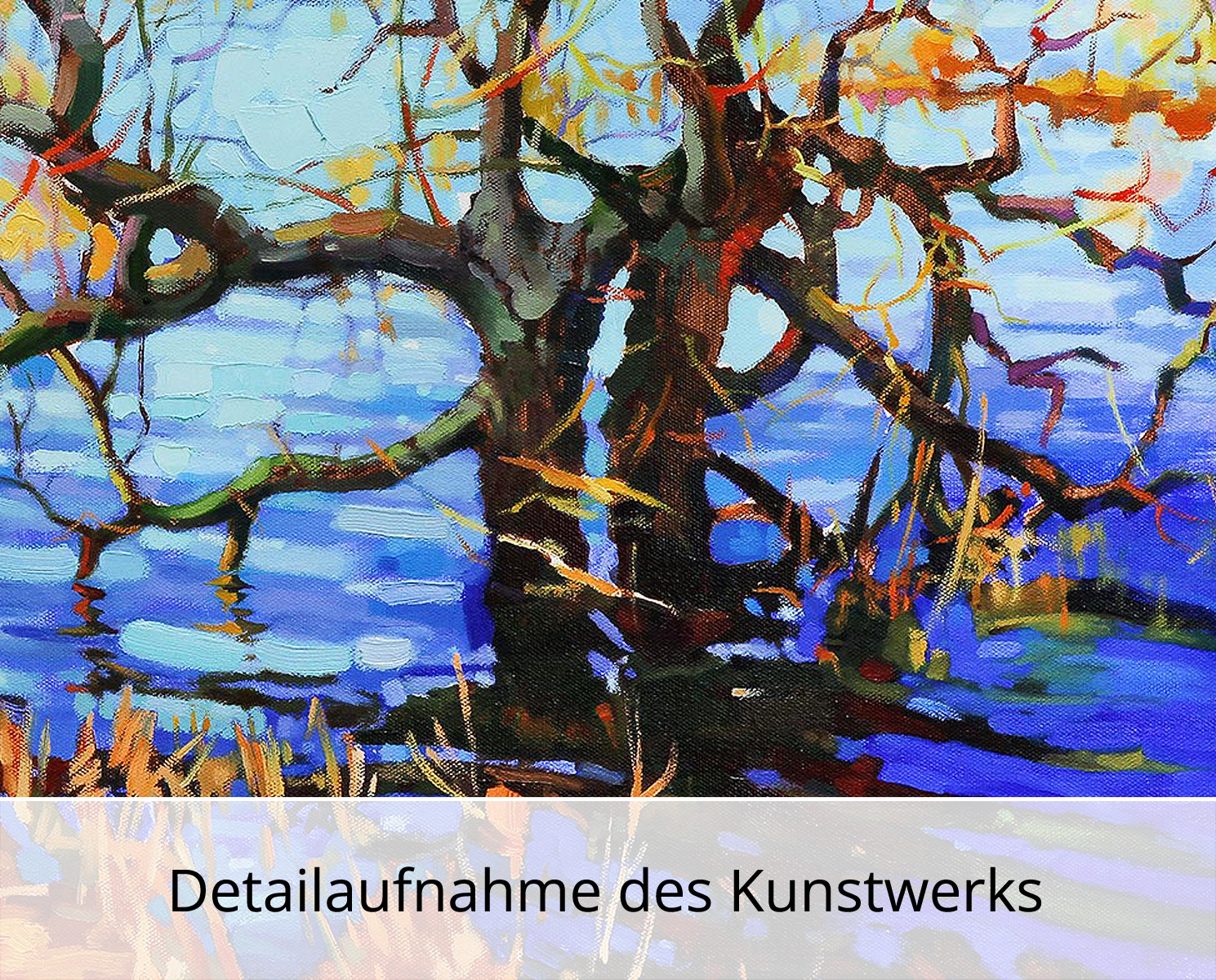 Limitierte Edition auf Papier, A. Larrett: "Frühlingshochwasser 5", signierter Fineartprint,Nr.1/150