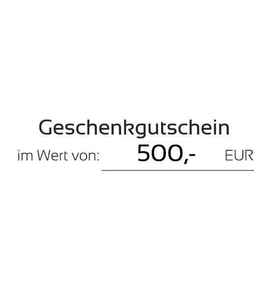 Kunst verschenken: Gutschein in Höhe von 500,- EUR