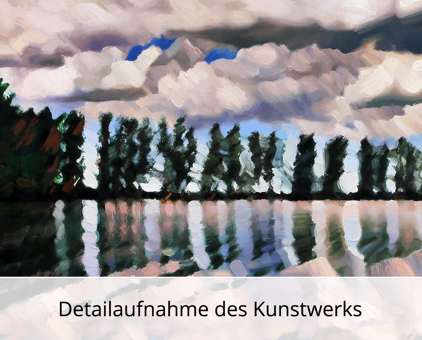 A. Larrett: "Frühlingshochwasser", Edition, signierter Druck