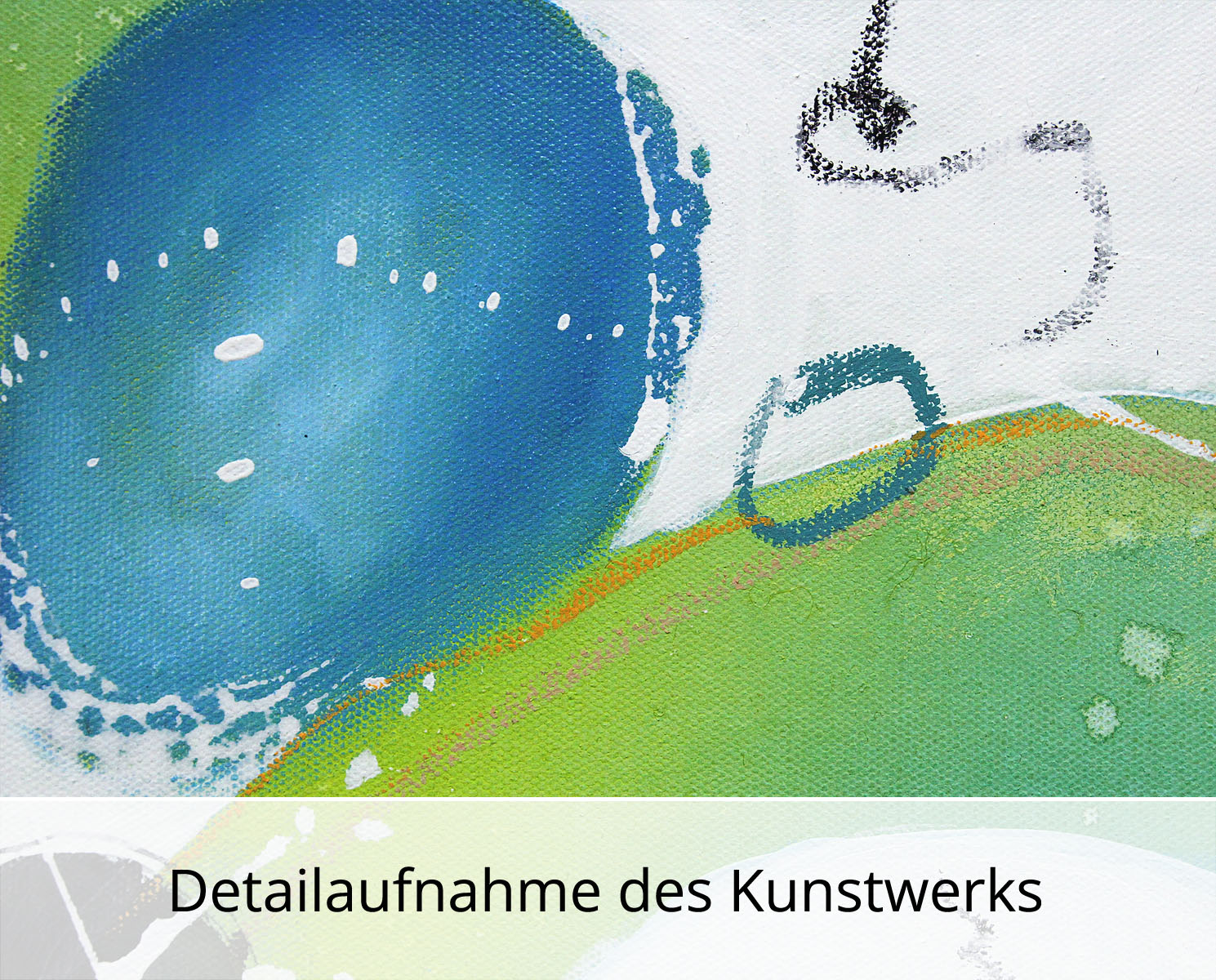 M.Kühne: "Frühlingsglück", modernes Originalgemälde (Unikat)